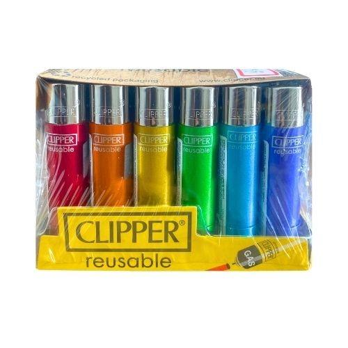 ISQUEIRO CLIPPER MICRO CRYSTAL RAINBOW CX C/24