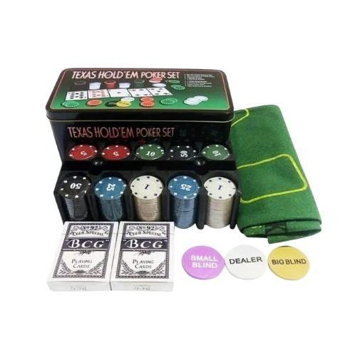 ESTOJO DE FICHAS POKER TEXAS HOLD C/200 REF JYJ200