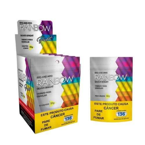 FUMO CIGARRO RAINBOW SILVER BRIGHT 12G C/5